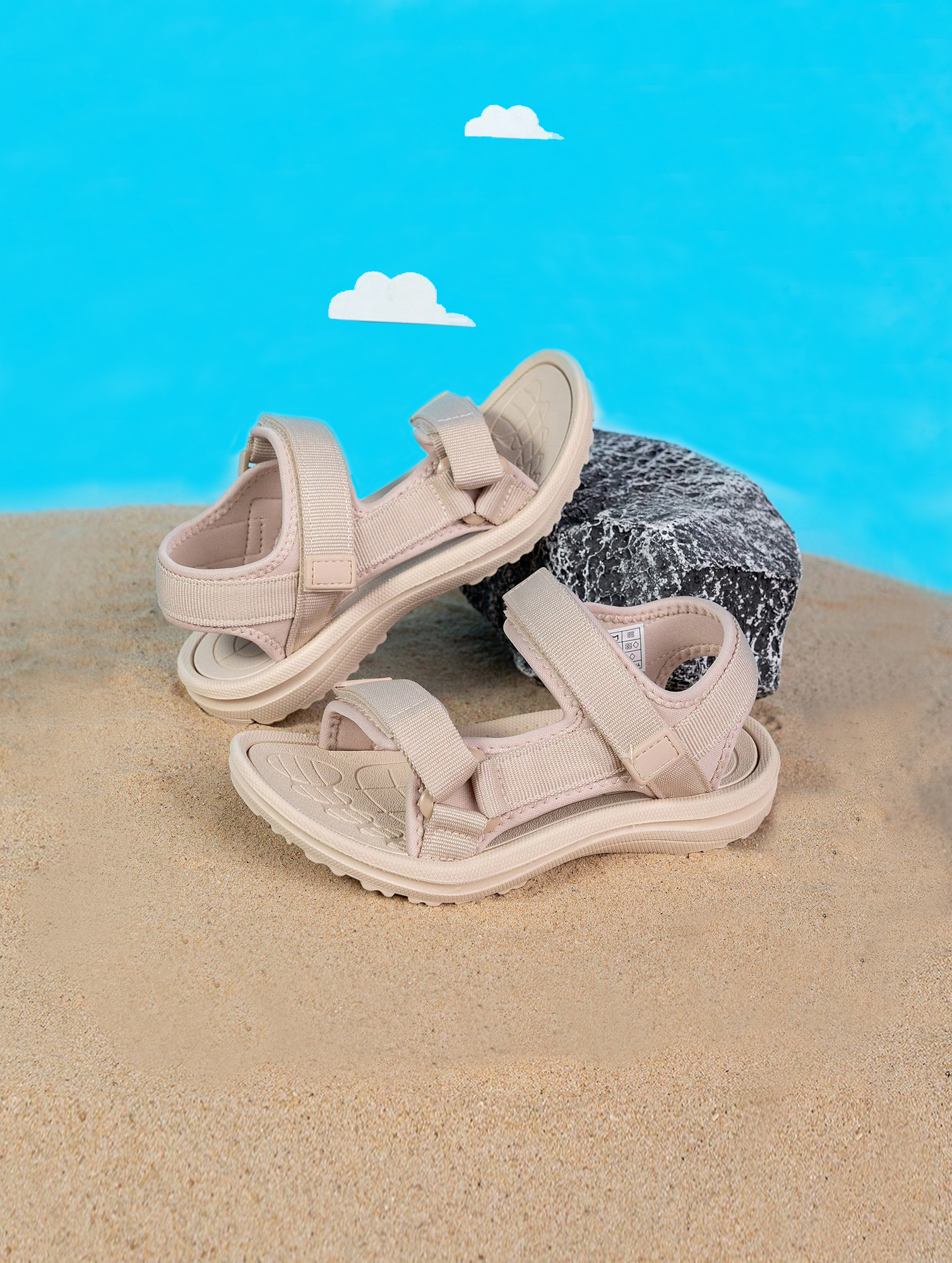 Childrens-Non-Slip-Outdoor-Sandals-1.jpg Kids' Non-Slip Outdoor Sandals - Durable, Double-Strap Closure - Image 1